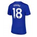 Maillot de foot Everton Ashley Young #18 Domicile vêtements Femmes 2024-25 Manches Courtes